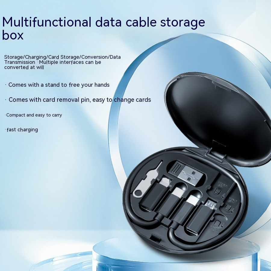 Organizador Digital de Cabos Portátil 5-em-1